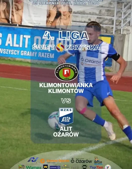 Zapowiedź meczu: Klimontowianka zmierzy się z rywalem w 3. kolejce 4. Ligi Świętokrzyskiej