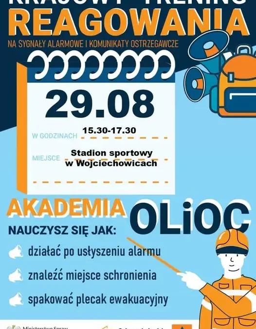 Krajowy Trening Reagowania już 29 sierpnia – sprawdź, gdzie w powiecie opatowskim