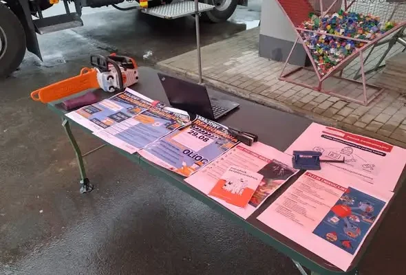 Strażacy z OSP Backowice edukowali mieszkańców w ramach treningu reagowania