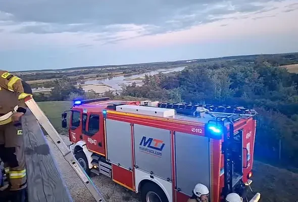 Pożar jacuzzi w Słupi Nadbrzeznej-Kolonii – strażacy w akcji