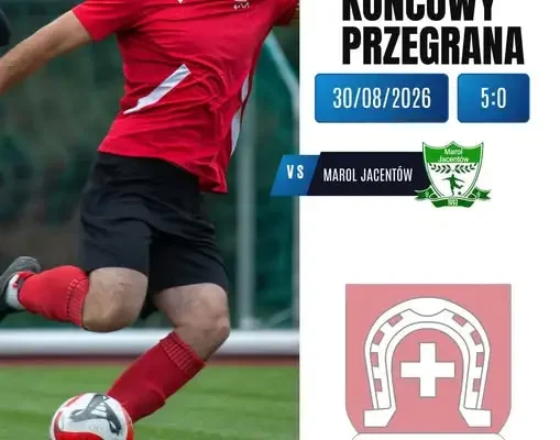 GKS Iwaniska uległ KS Marol Jacentów 0:5 w meczu B-klasy