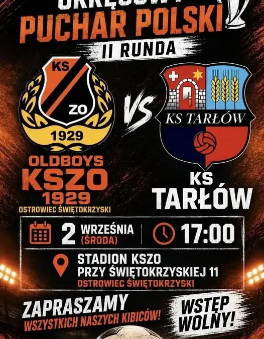 Pucharowe starcie w Ostrowcu: Oldboys KSZO kontra KS Tarłów
