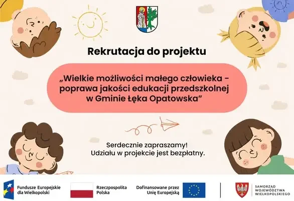 Rusza rekrutacja do projektu edukacyjnego dla przedszkolaków w Gminie Łęka Opatowska