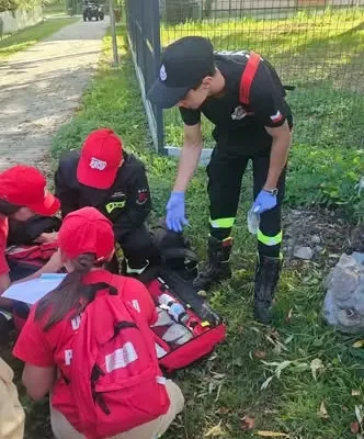 Młodzi strażacy rywalizowali w grze terenowej „Strażacy w akcji!”