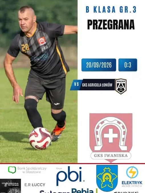 GKS Agricola Łon przegrywa z Łoniowem. Kibice i sponsorzy wspierają drużynę