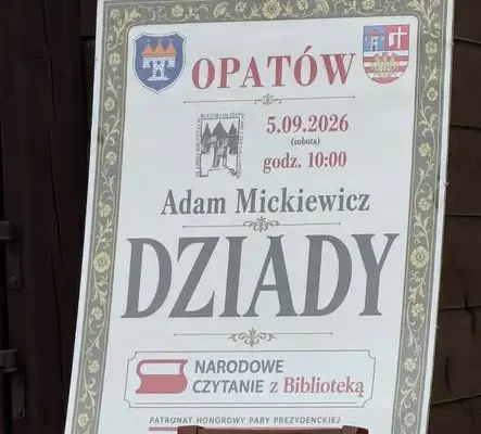 Narodowe Czytanie „Dziadów” w Opatowie – tradycja pod patronatem Pary Prezydenckiej