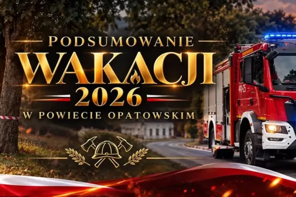 Podsumowanie wakacji 2026 w powiecie opatowskim: 222 interwencje strażaków