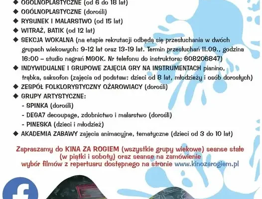 MGOK Ożarów zaprasza na nowy sezon zajęć 2026/2027