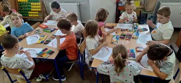 Międzynarodowy Dzień Kropki w przedszkolu przy Szkole Podstawowej nr 1 w Opatowie