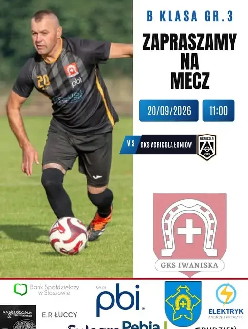 GKS Iwaniska zagra z Agricolą Łoniów. Kibice szykują doping
