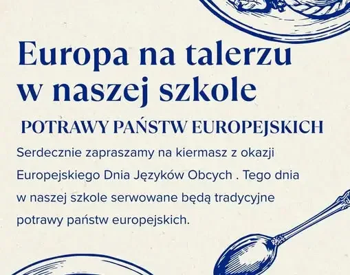 Kiermasz potraw europejskich w ZSO Zarów z okazji Dnia Języków Obcych