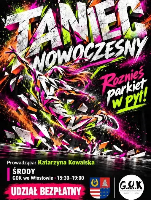Taniec nowoczesny w GOK Włostów – zajęcia dla każdego, kto chce spróbować