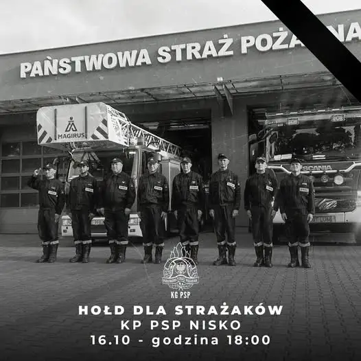 Hołd dla strażaków z Niska. Dziś o 18:00 sygnały w całym kraju