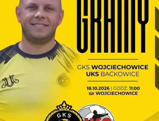 GKS Wojciechowice zagra z UKS Baćkowice – mecz, doping i konkurs z nagrodami
